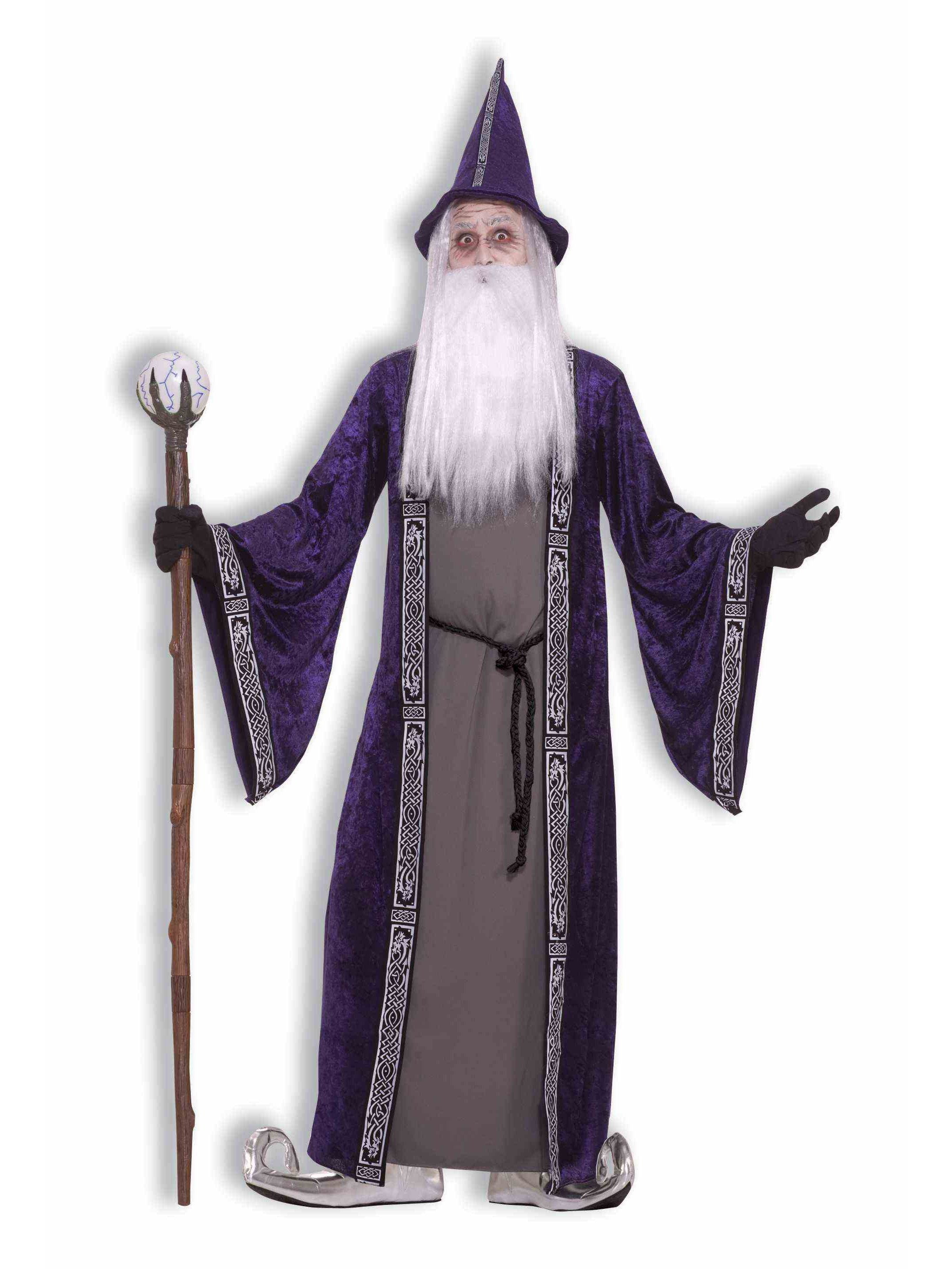 Men's Purple Robe Wizard Costume - costumes.com
