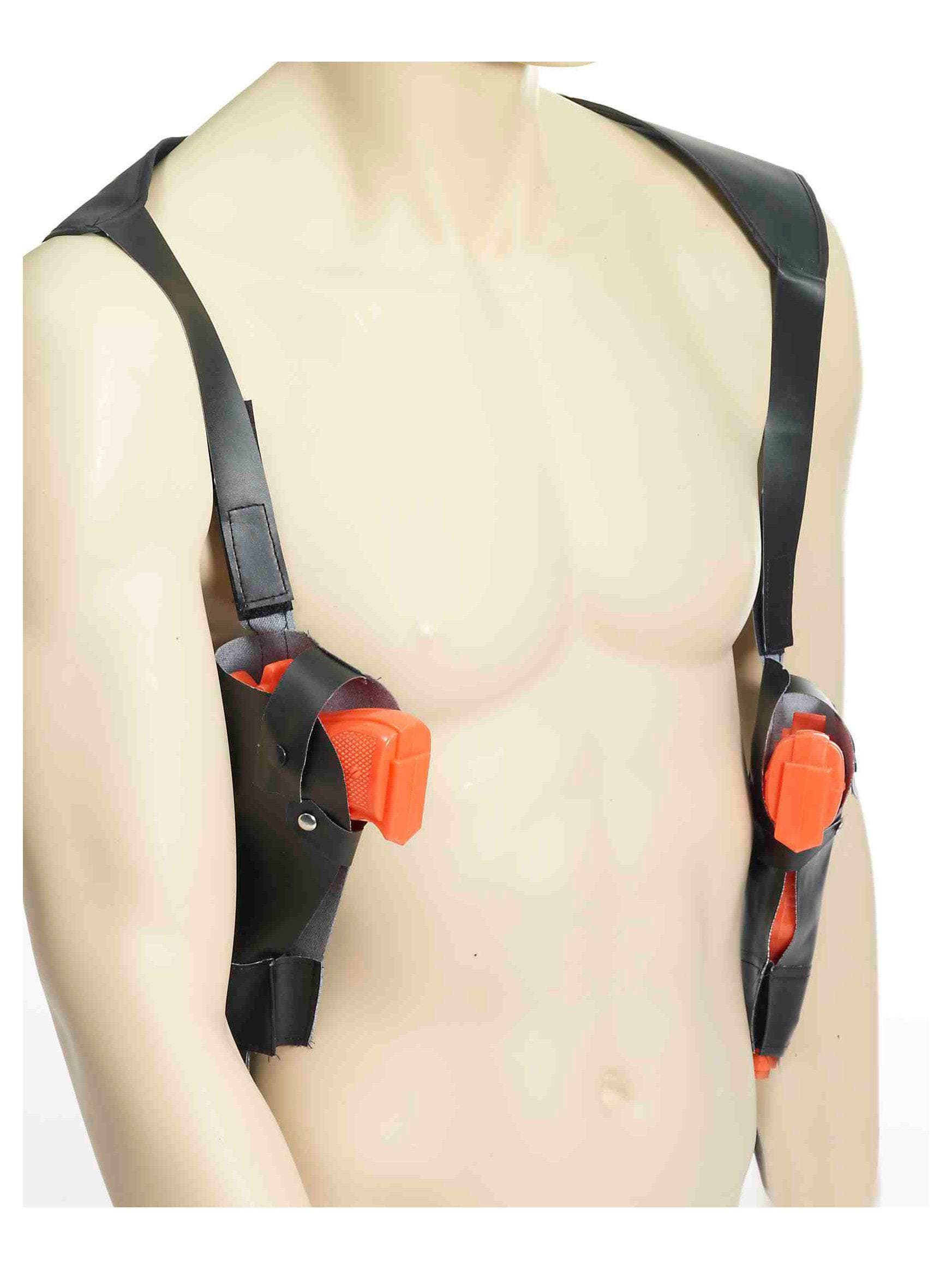 Adult Double Detective Holster and Guns - costumes.com