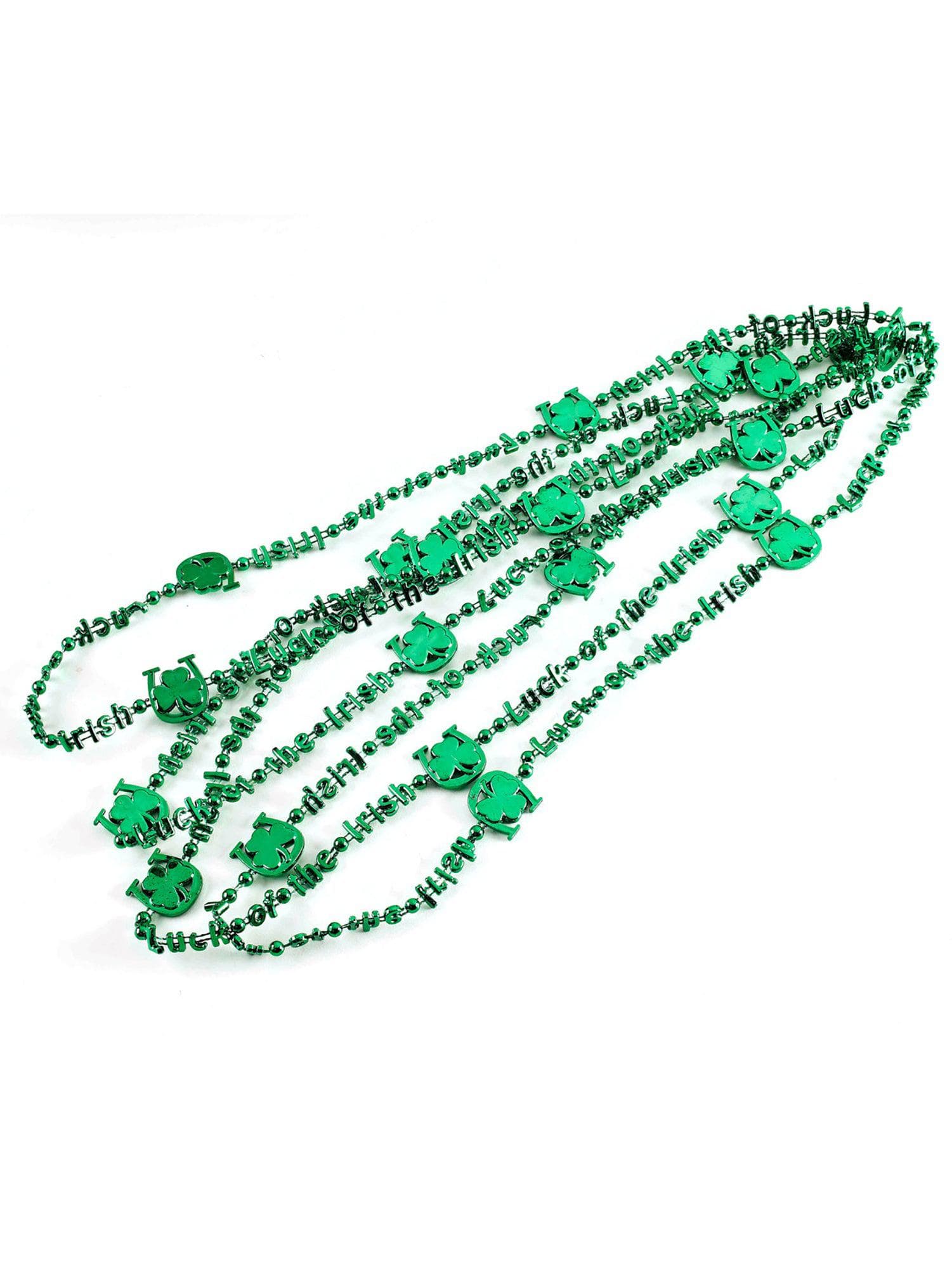 Luck of the Irish Shamrock Beads - costumes.com