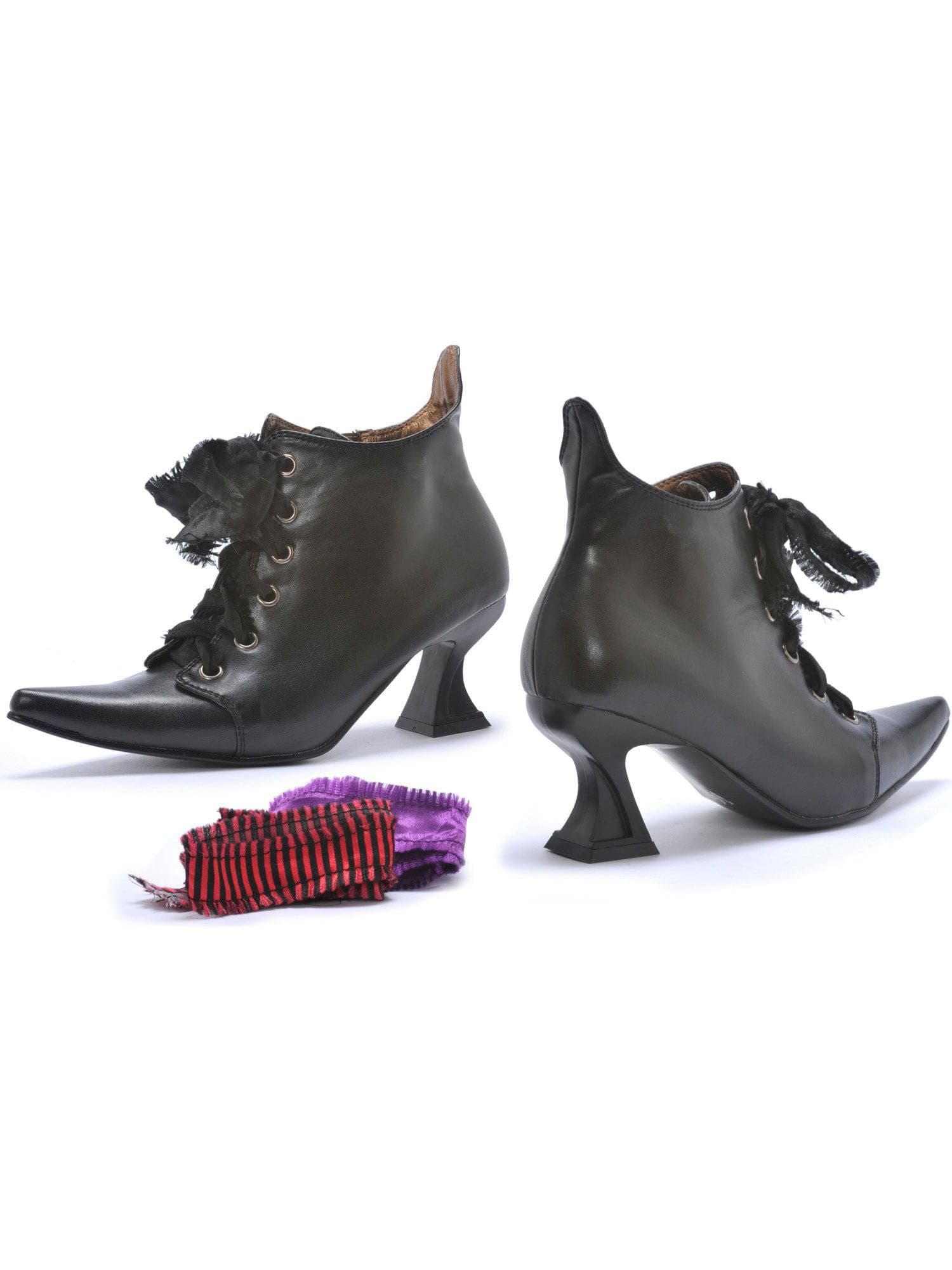 Adult Black Lace-Up Witch Boots - costumes.com