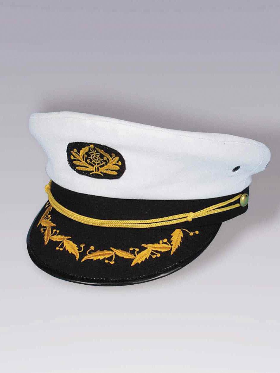 Adult White Ship Captain Hat - costumes.com