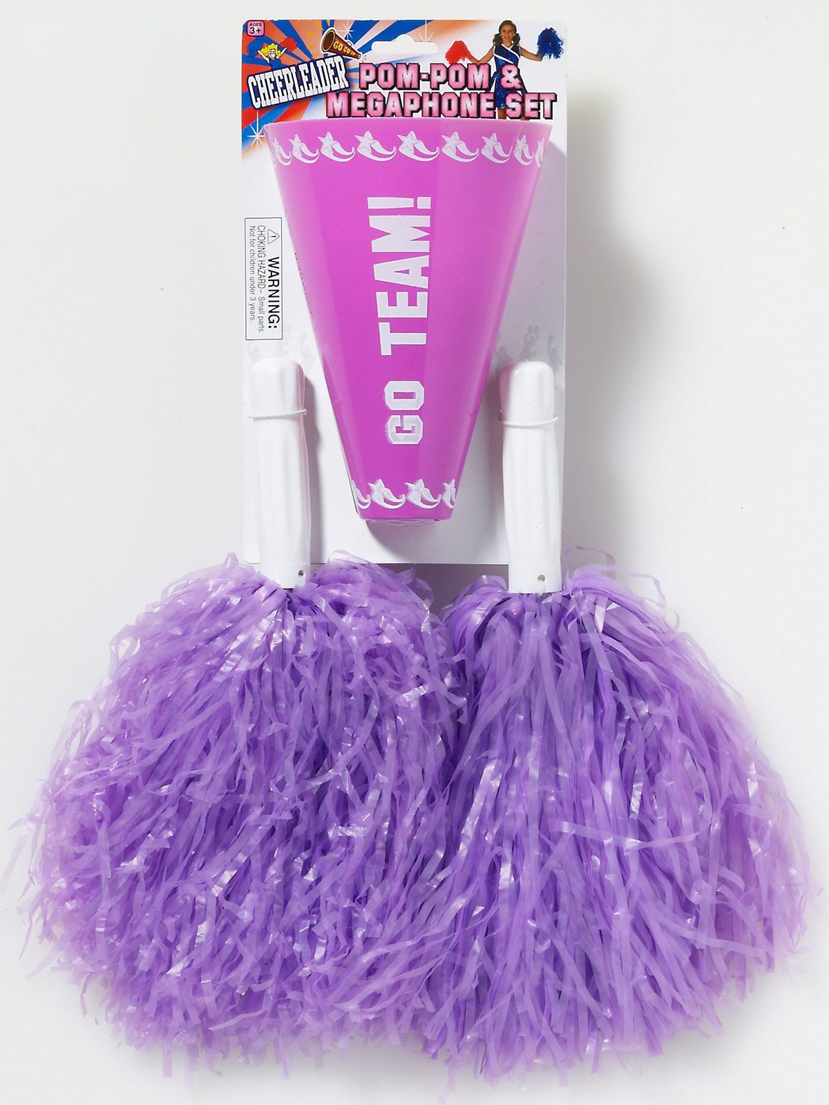Purple Pom-pom and Megaphone Cheerleader Set - costumes.com