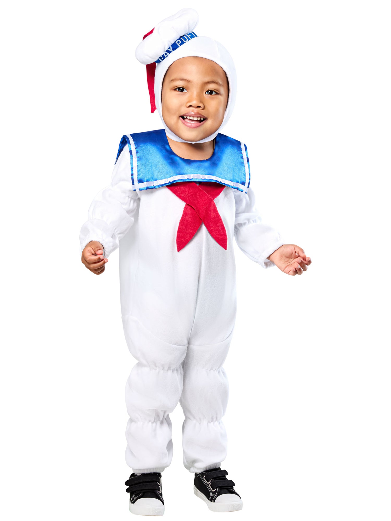 Ghostbusters Stay-Puft Marshmallow Man Jumpsuit and Headpiece for Toddlers - costumes.com