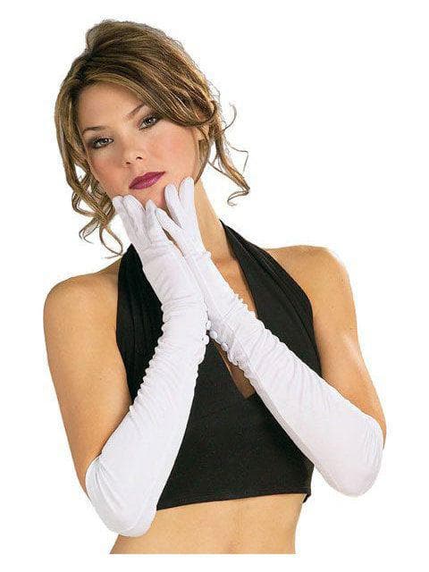 Long White Gloves - costumes.com