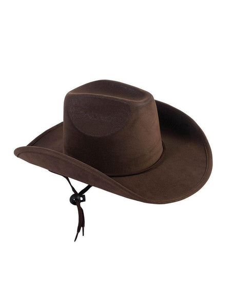 Kids' Brown Suede Cowboy Hat