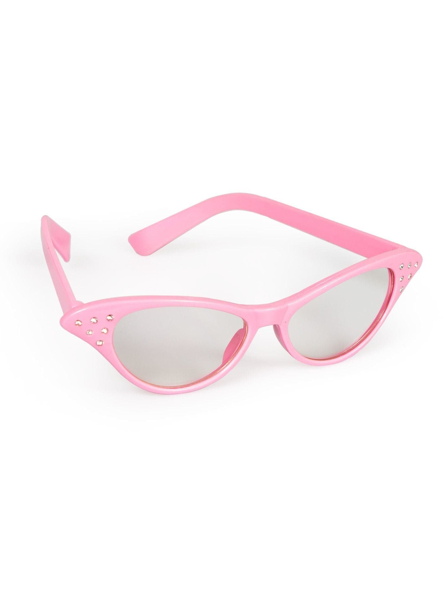 Adult Pink Rhinestone 1950's Glasses - costumes.com