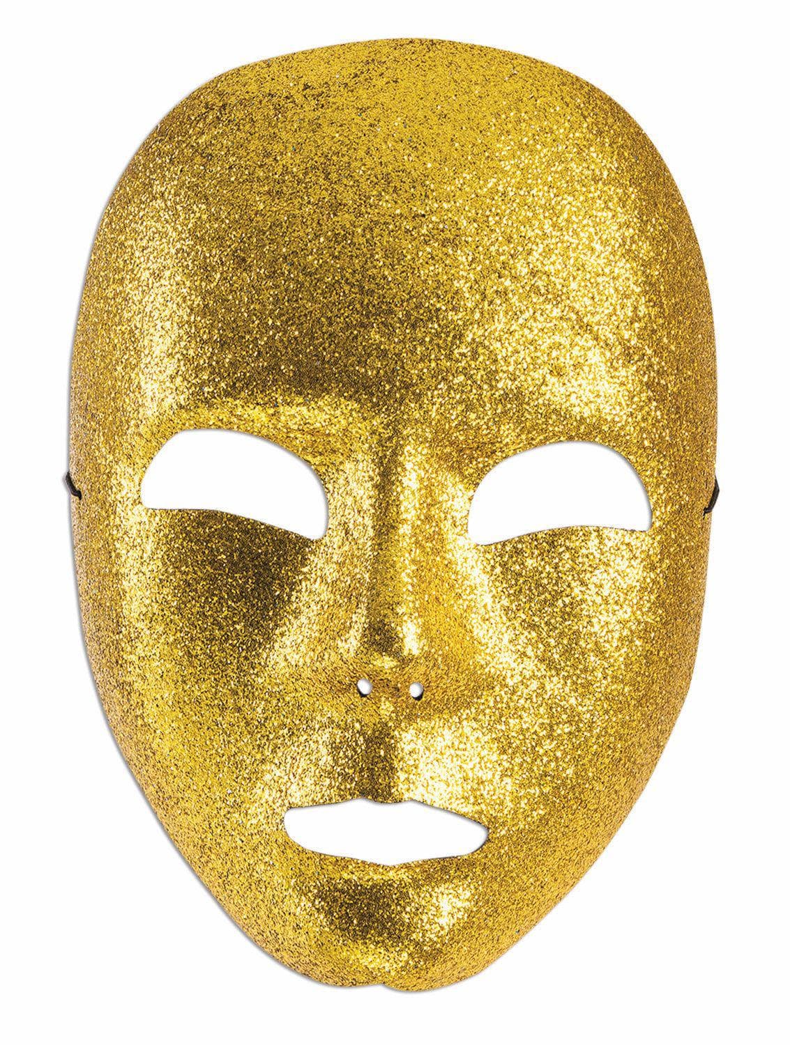 Gold Glitter Mask - costumes.com