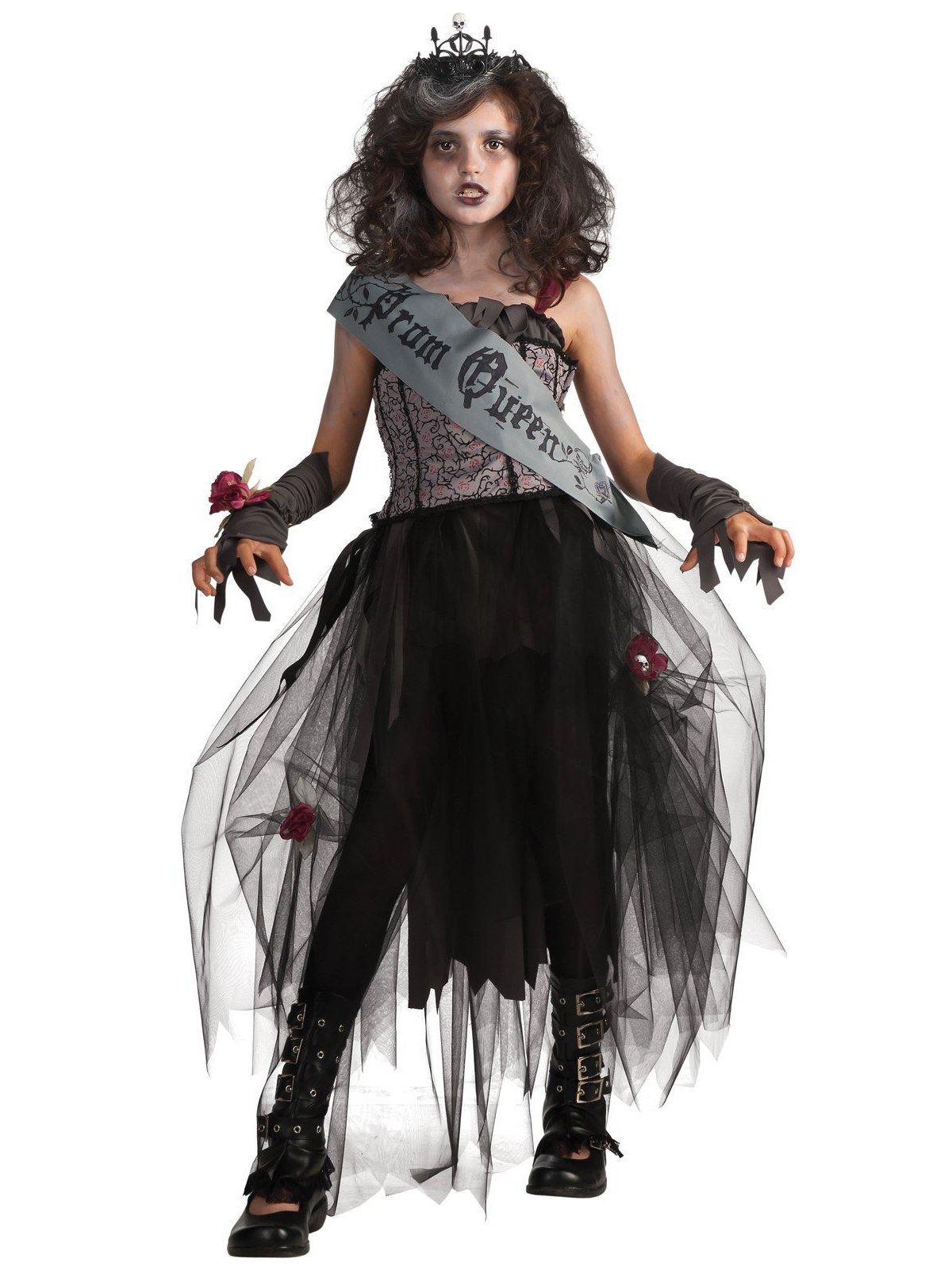 Girls' Goth Prom Queen Costume - costumes.com