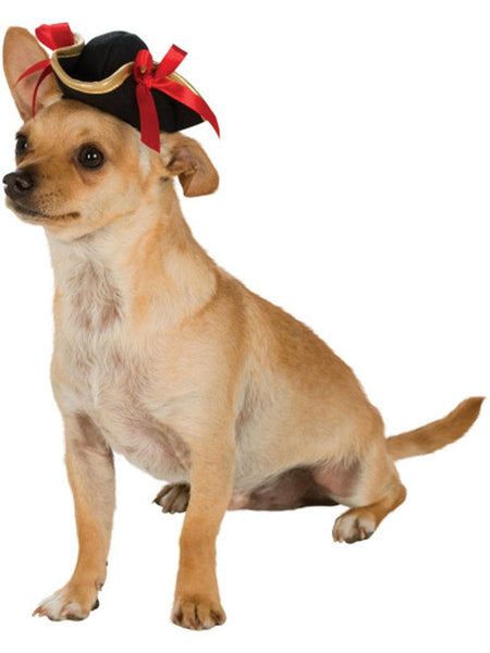 Black Classic Pirate Pet Hat