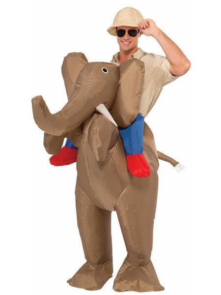 Adult Ride In Elephant Inflatable Costume