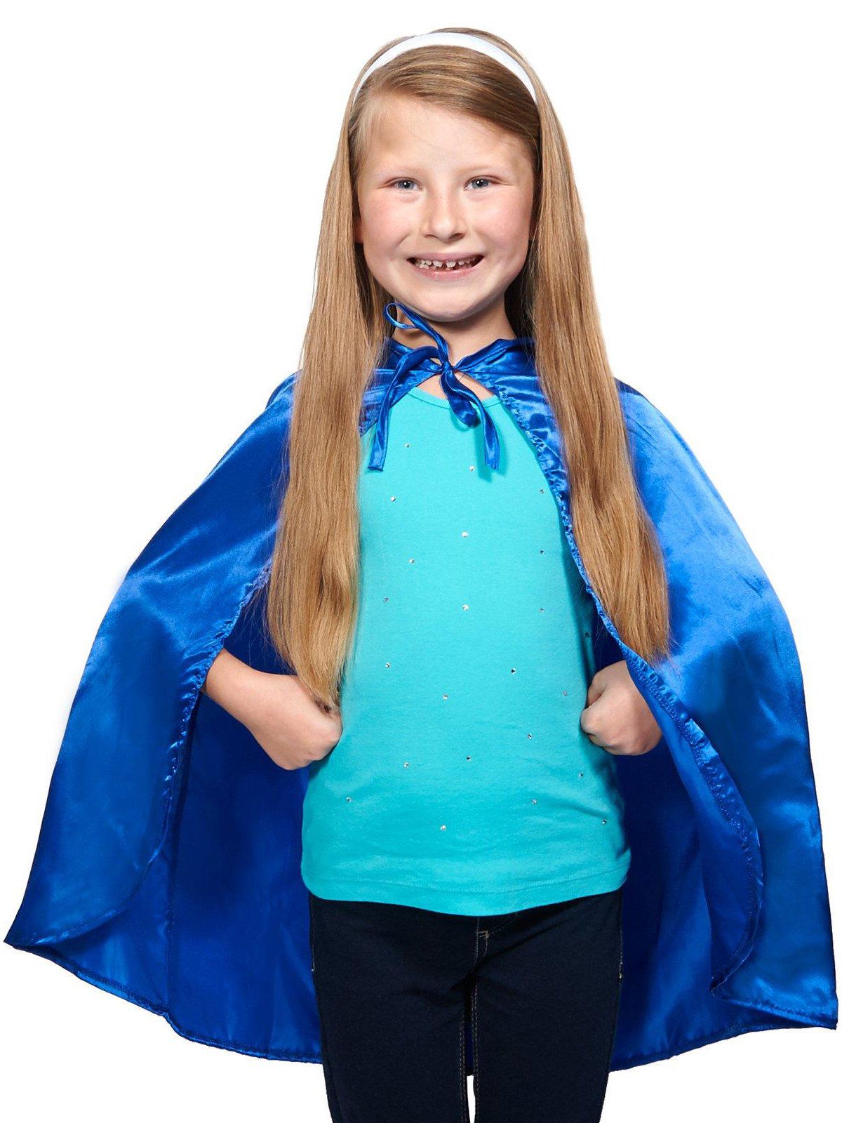 Kids' Blue Short Cape - costumes.com