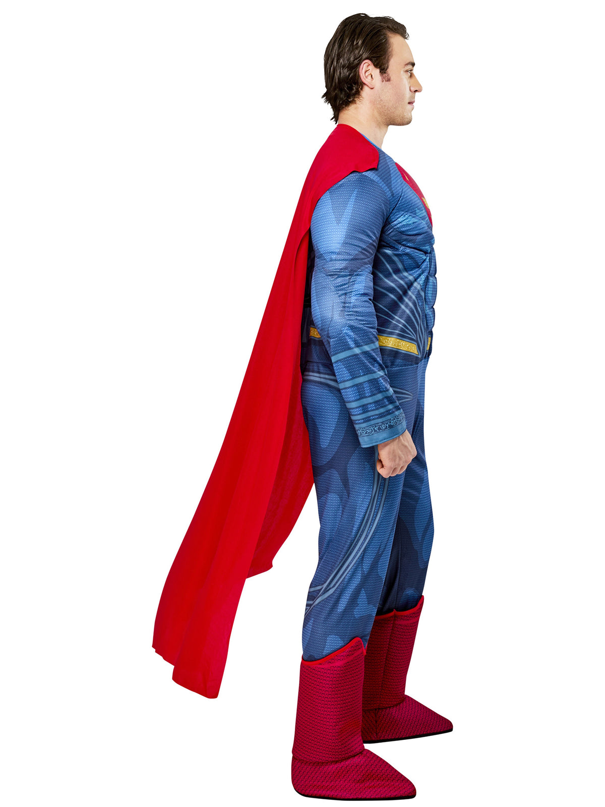 Men's Justice League Superman Muscle Chest Costume - Deluxe - costumes.com