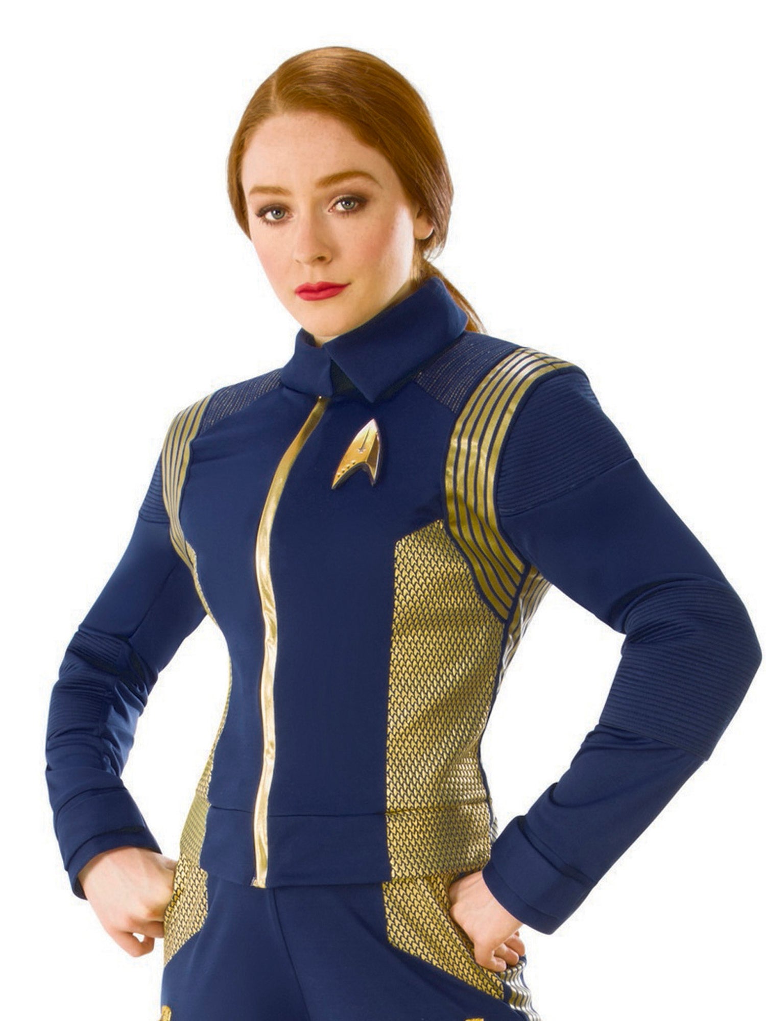 Women's Star Trek Discovery Gold Command Jacket - Deluxe - costumes.com