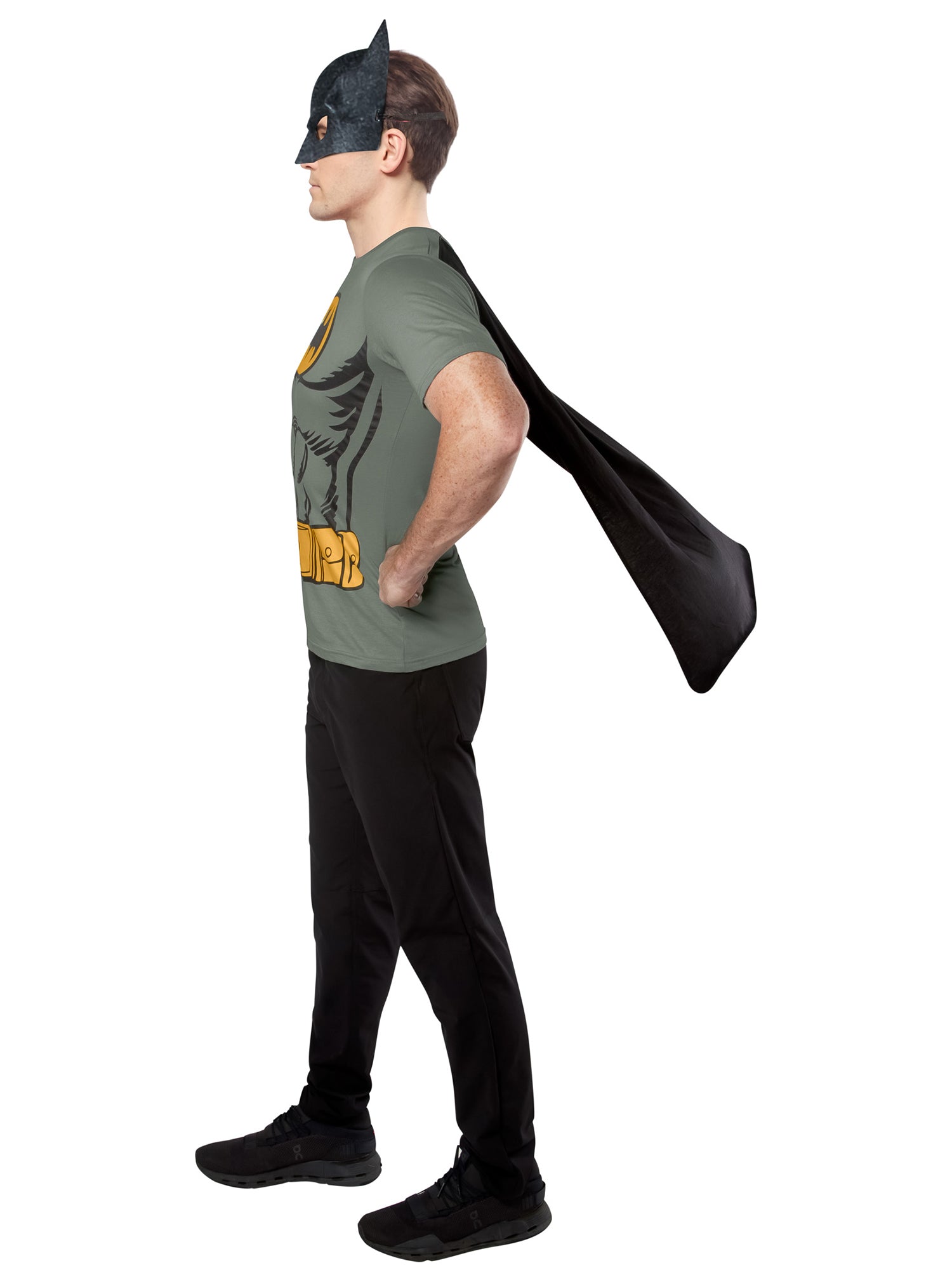 Men's DC Comics Batman T-Shirt, Cape and Mask Set - costumes.com
