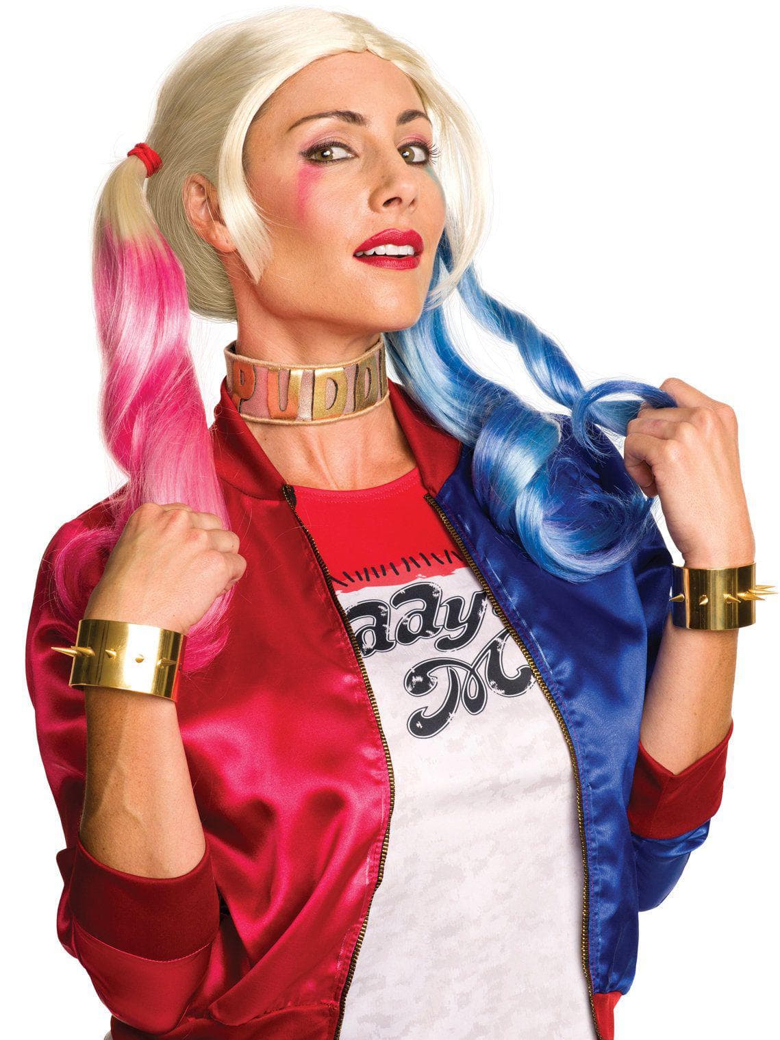 Women's Suicide Squad Harley Quinn Choker and Bracelets - costumes.com