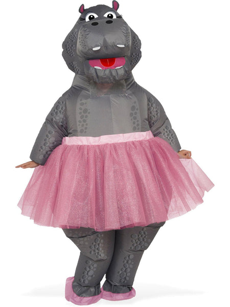 Adult Ballerina Hippo Inflatable Costume
