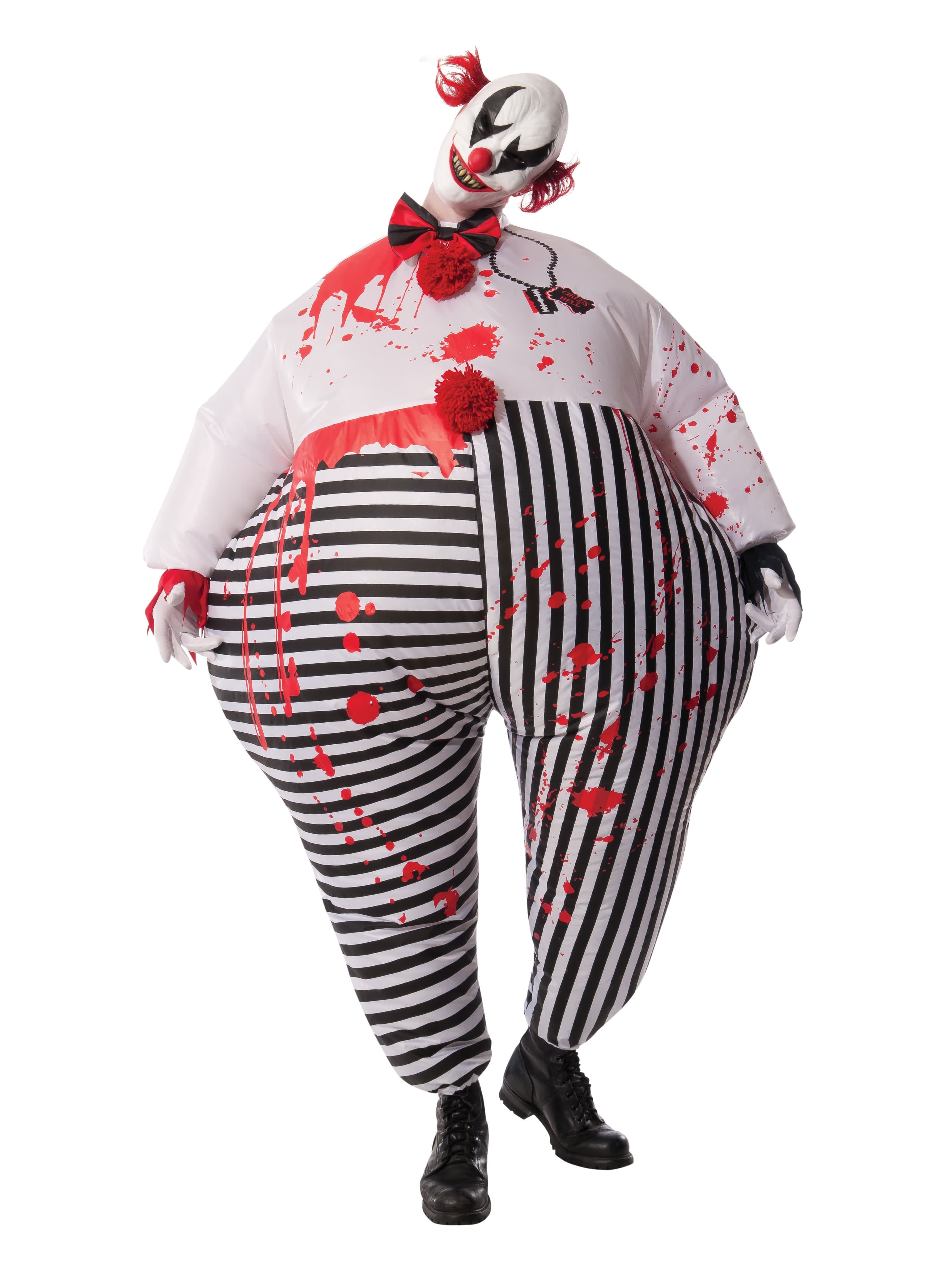 Men's Evil Circus Clown Inflatable Costume - costumes.com
