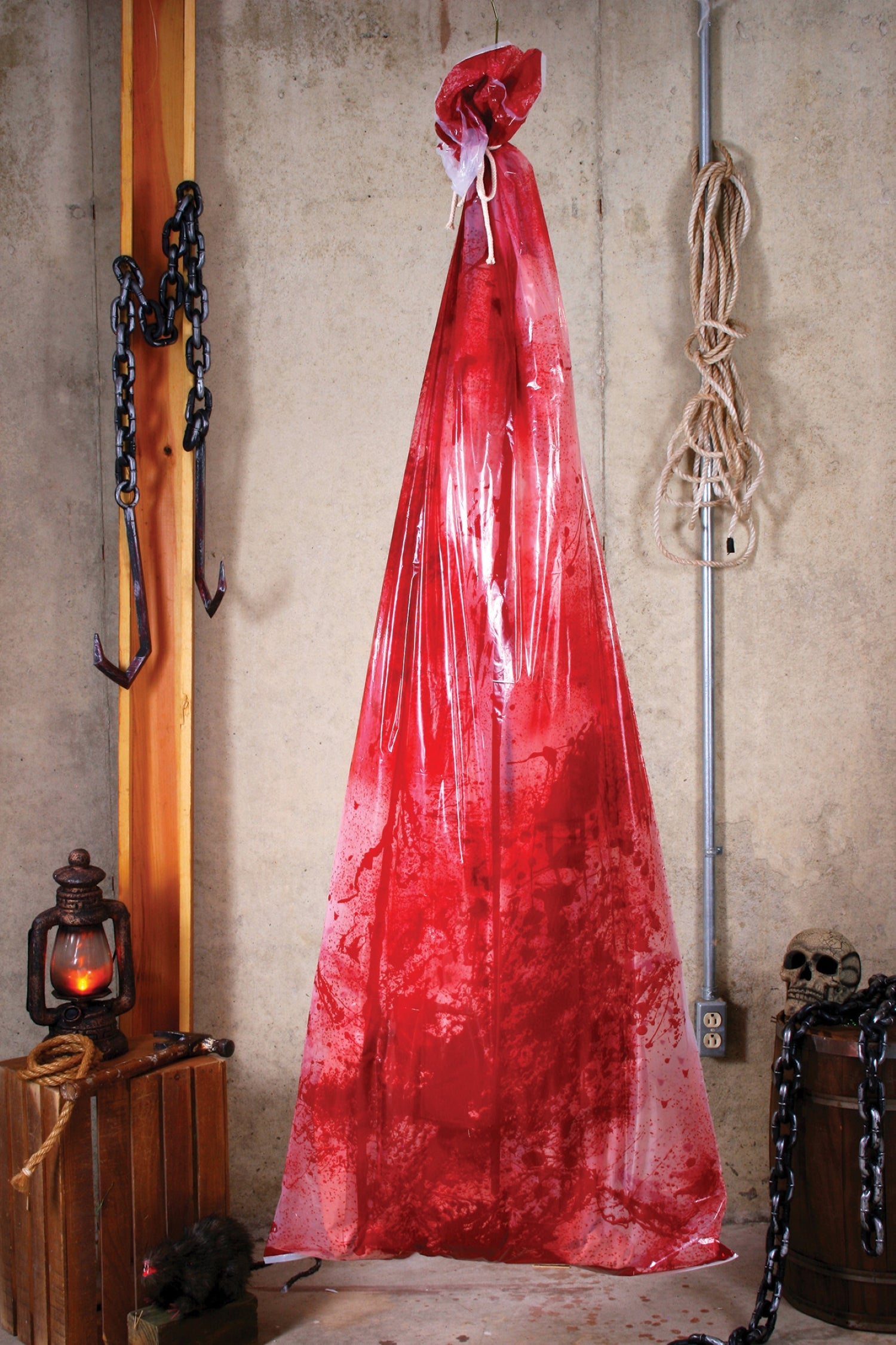 72-inch Bloody Body in Bag Decoration - costumes.com