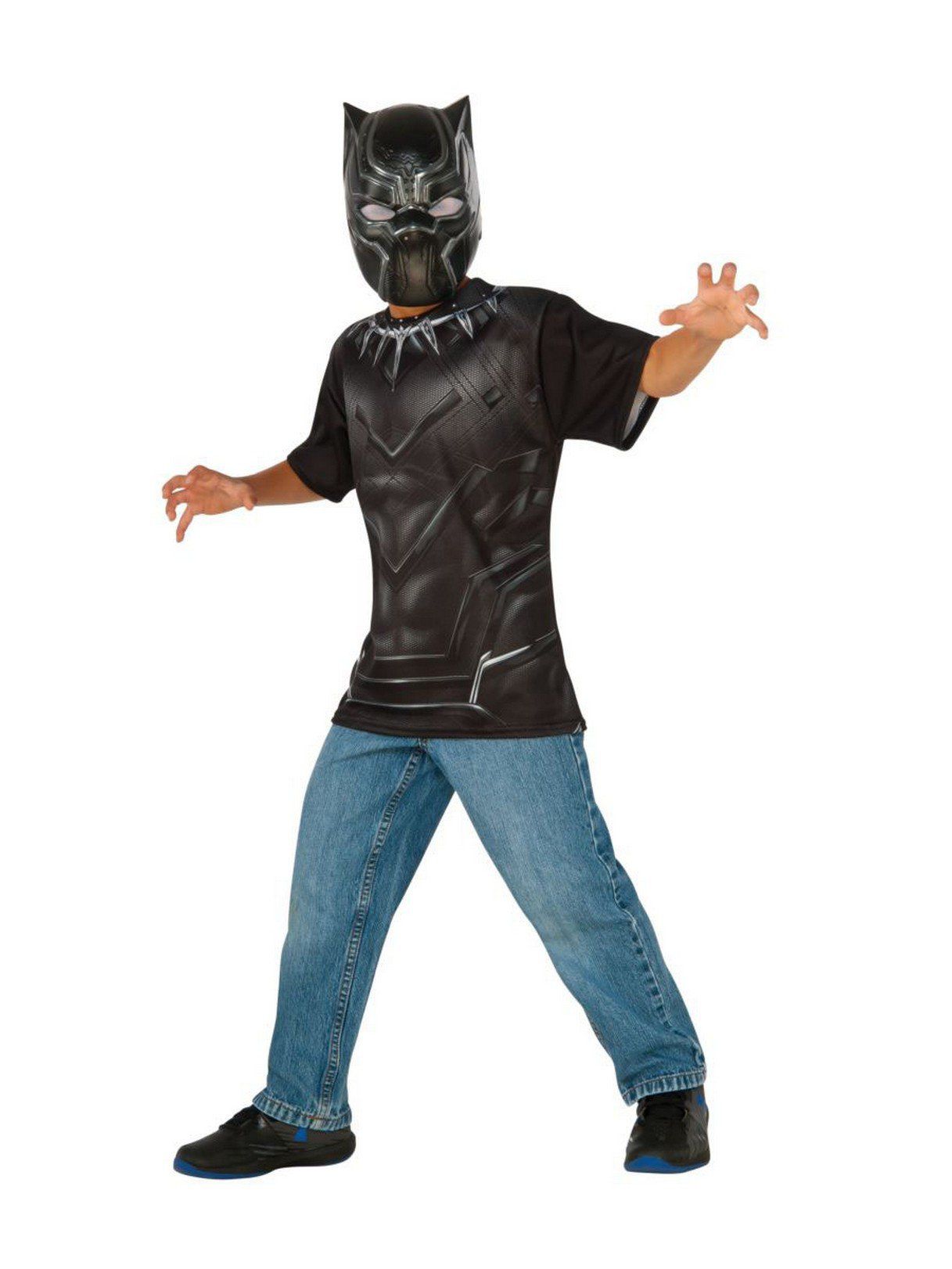 Boys' Black Panther Costume Top and Mask Set - costumes.com