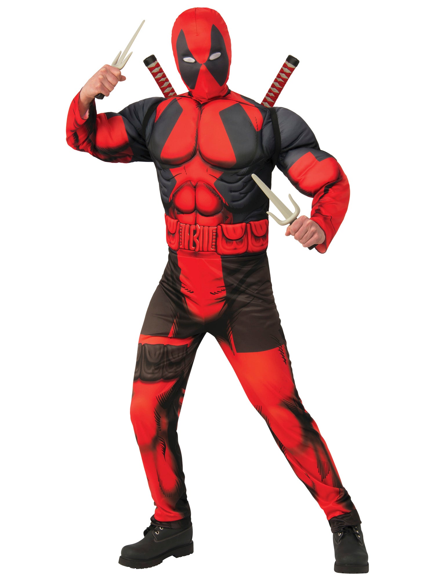Teen Boys' Deadpool Padded Jumpsuit Costume - costumes.com