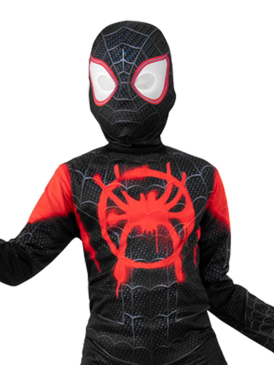 Kids Into The Spider Verse Miles Morales Costume - costumes.com