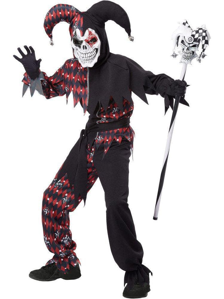 Kid's Sinister Jester Costume - costumes.com