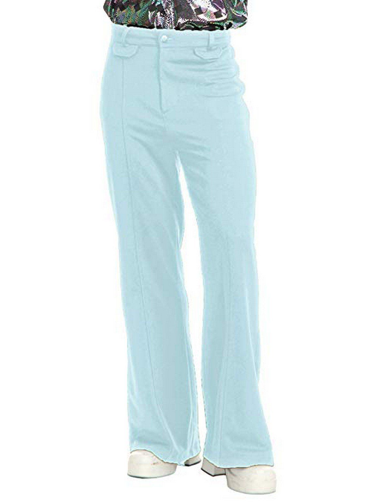 Adult Disco Pants Powder Blue Costume - costumes.com