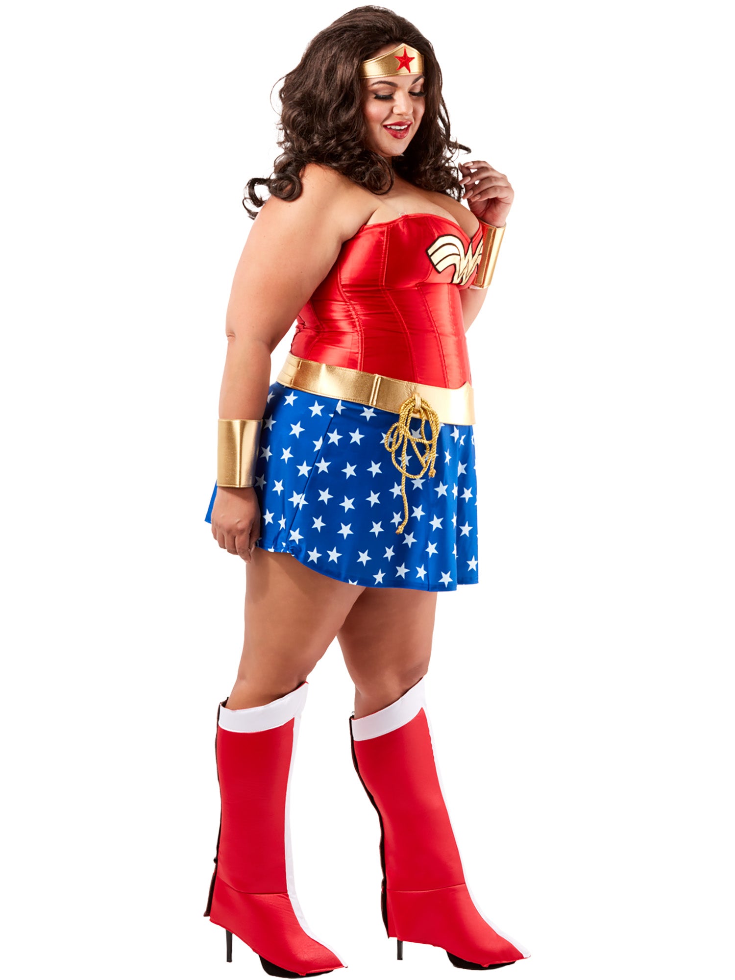 Women's Plus Size Classic Wonder Woman Costume - Deluxe - costumes.com