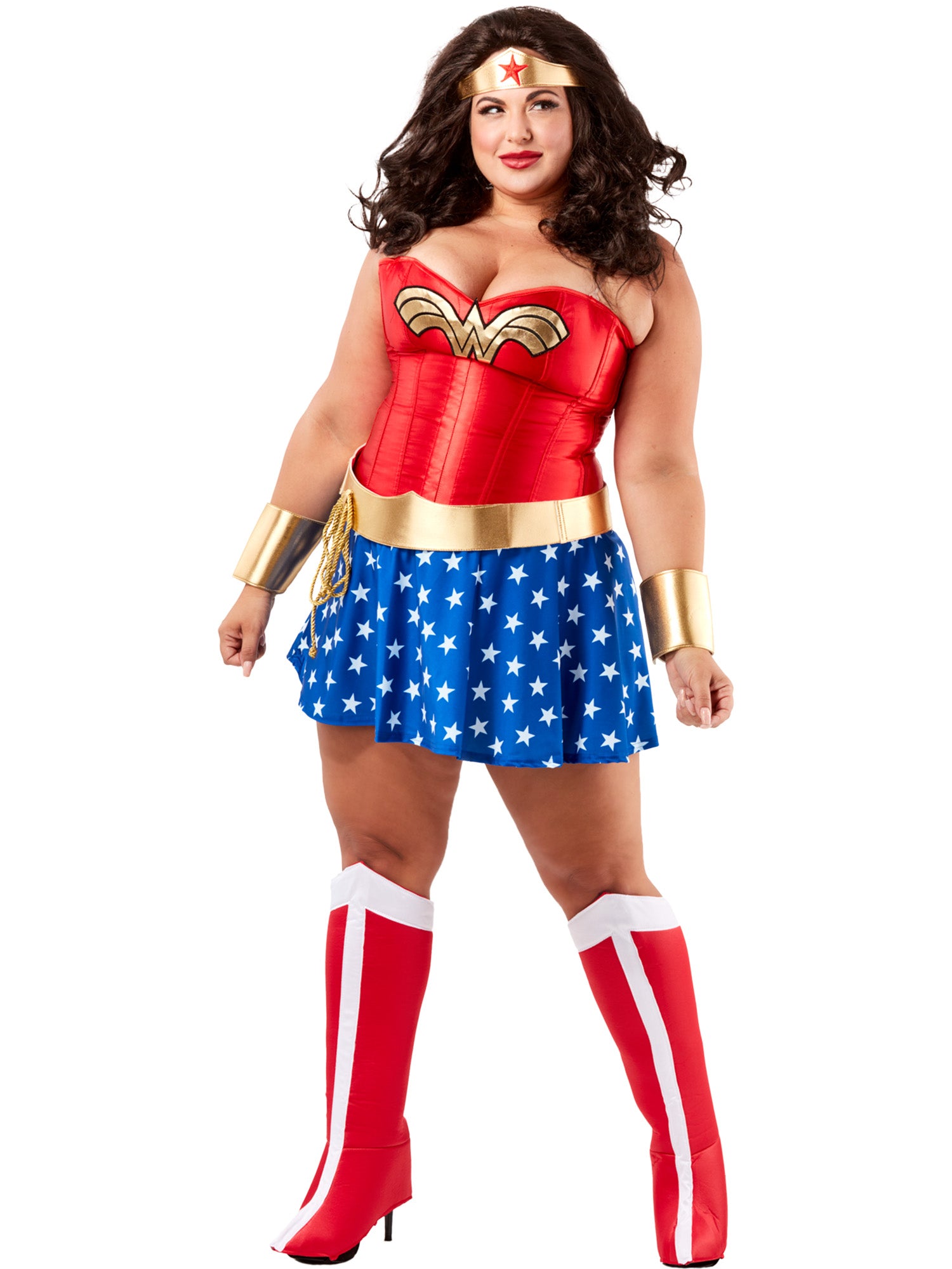 Women's Plus Size Classic Wonder Woman Costume - Deluxe - costumes.com