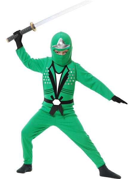 Kid's Green Ninja Avengers Series Costume