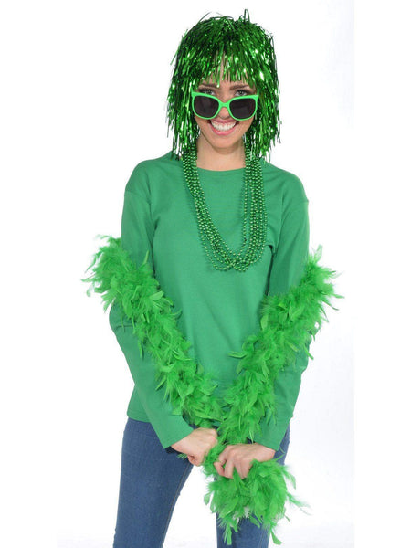 Adult Green Feather Boa