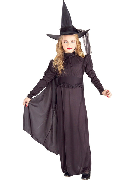Girls' Black Classic Witch Costume