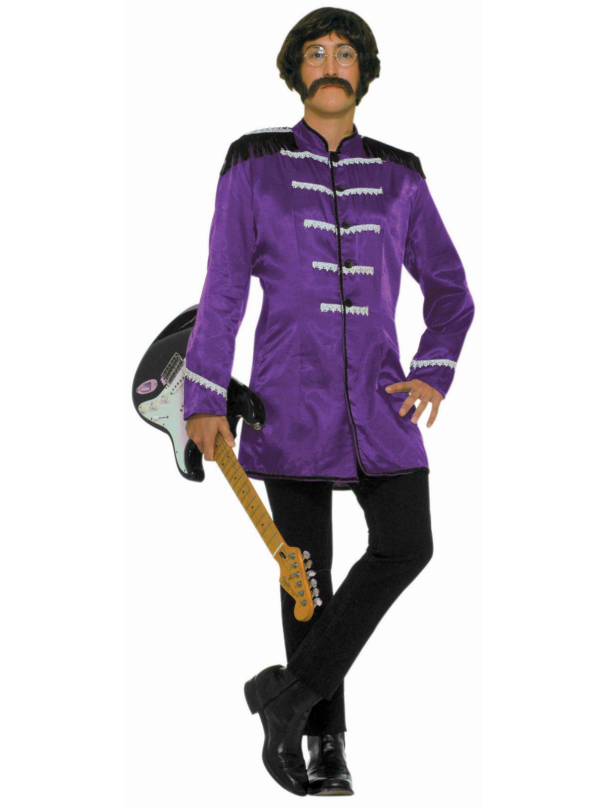 Men's British Rock Band Purple Jacket - costumes.com