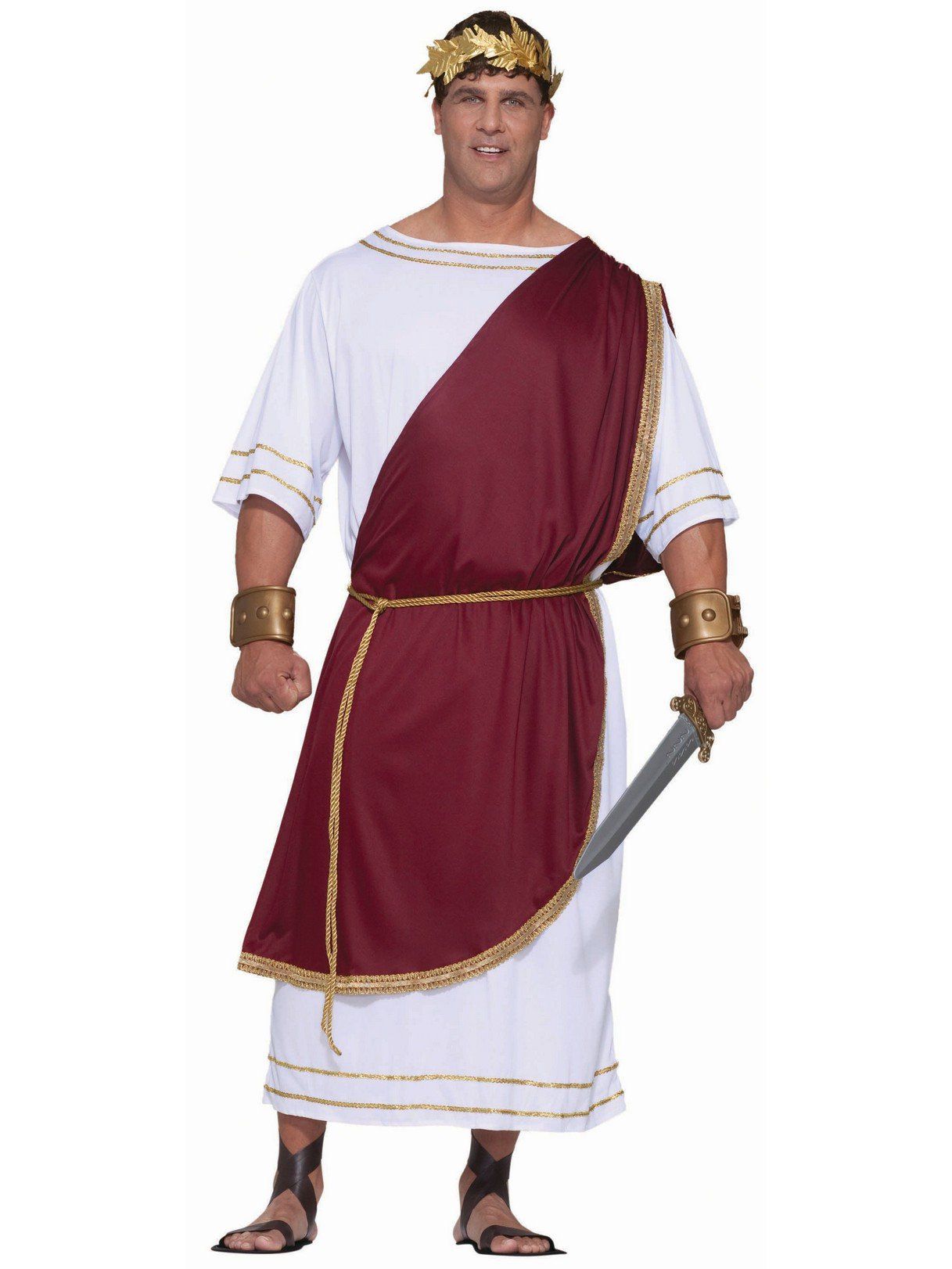 Men's Big and Tall Mighty Caeser Costume - costumes.com