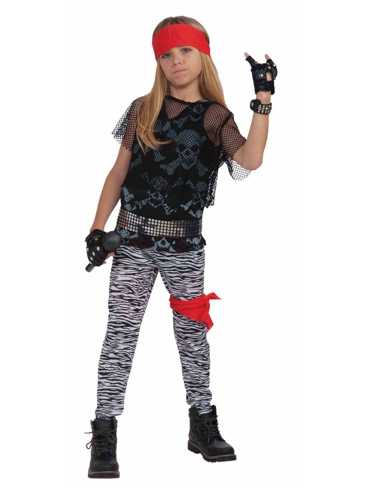 Boys' 1980's Hair Metal Rockstar Costume - costumes.com