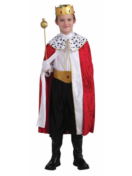 Kids' Red Regal King Costume