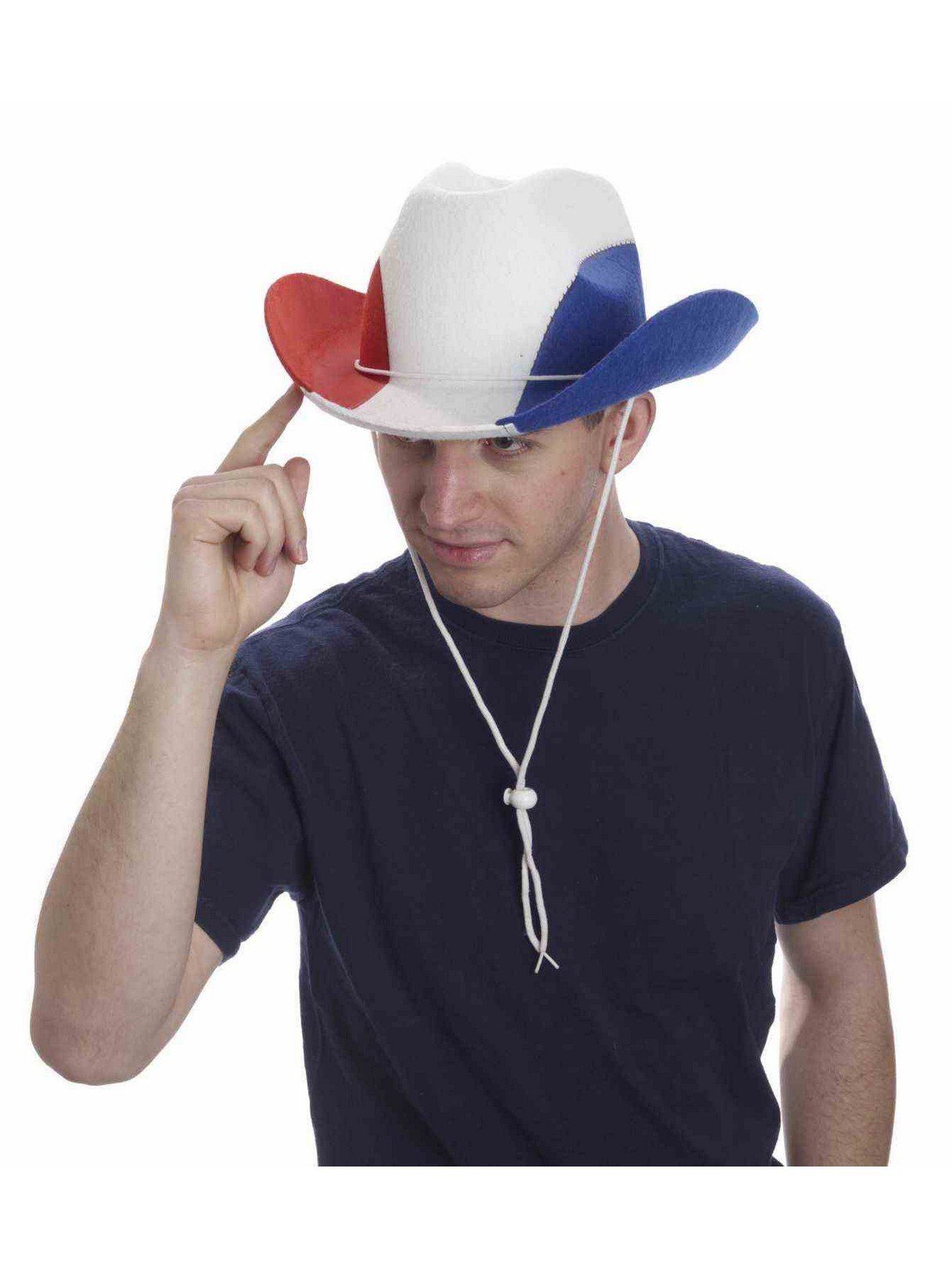 Adult American Flag Patriotic Cowboy Hat - costumes.com