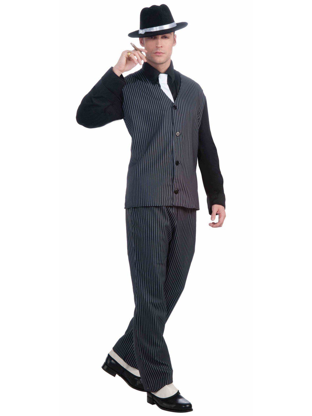 Men's 1920's Gangster Pinstripe Suit Costume - costumes.com