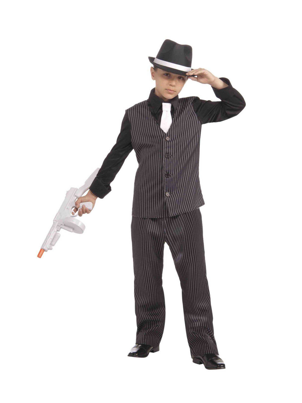 Kids' 1920's Lil Gangster Pinstripe Suit Costume - costumes.com