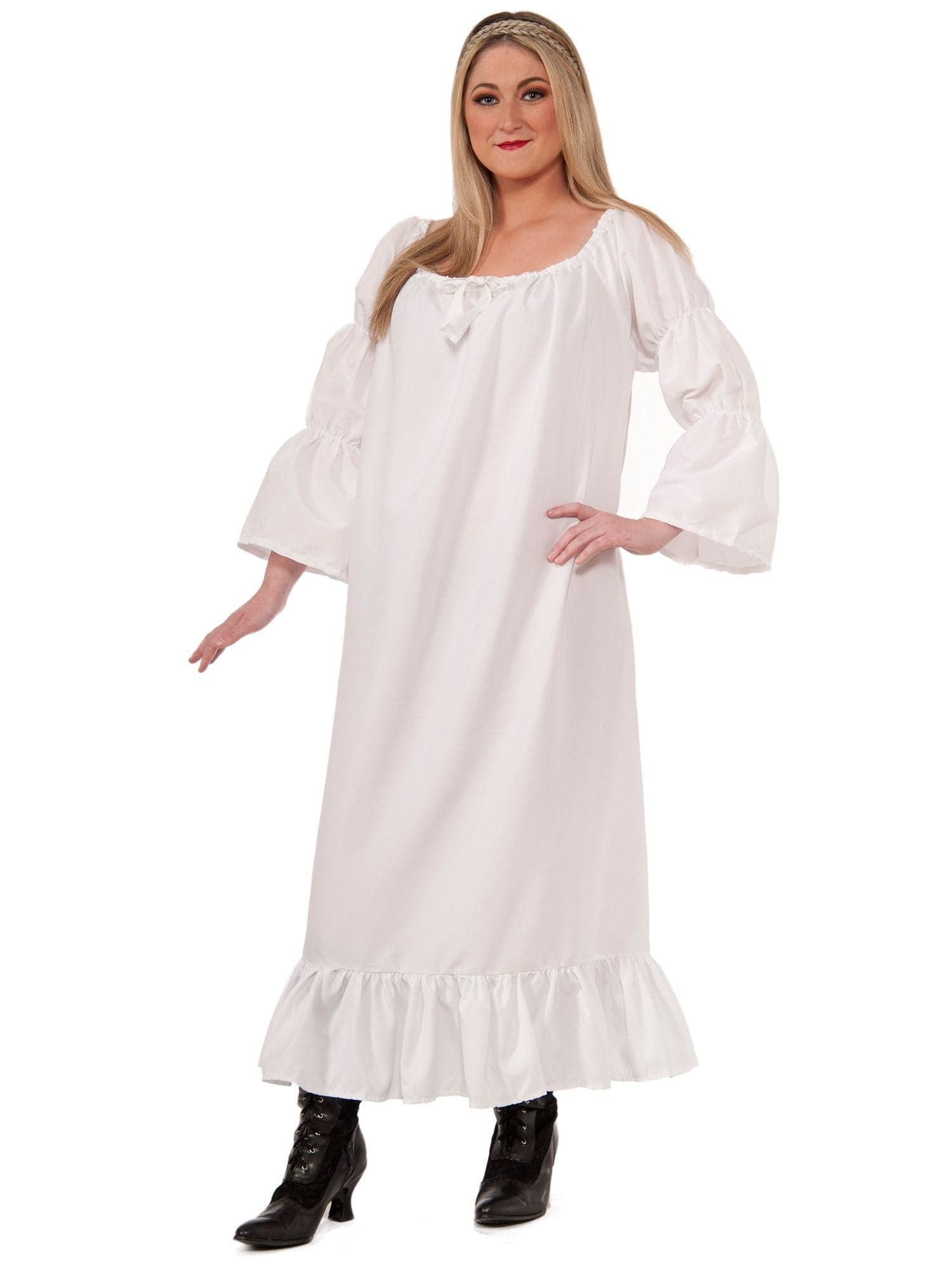 Adult Plus Size Medieval Chemise Costume - costumes.com