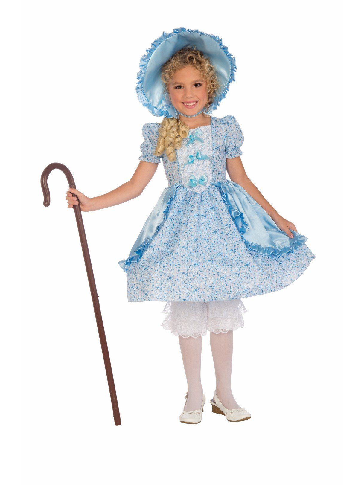 Girls' Blue and White Little Bo Peep Costume Girls' Blue and White Little Bo Peep Costume