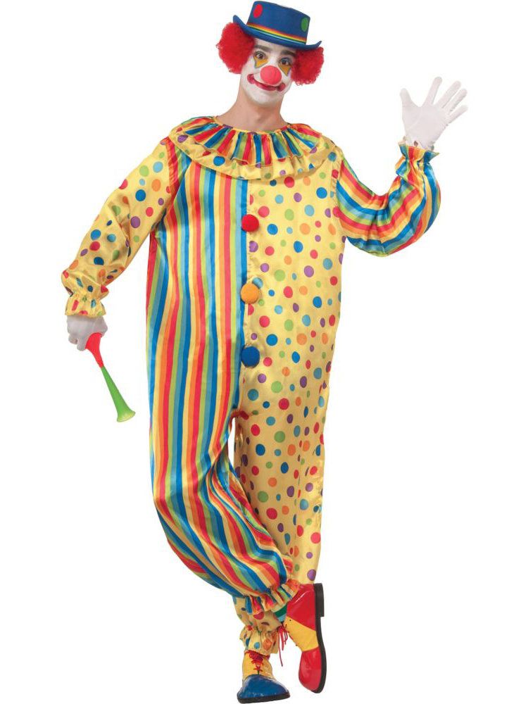 Men's Polka Dot and Striped Spots The Clown Costume - costumes.com