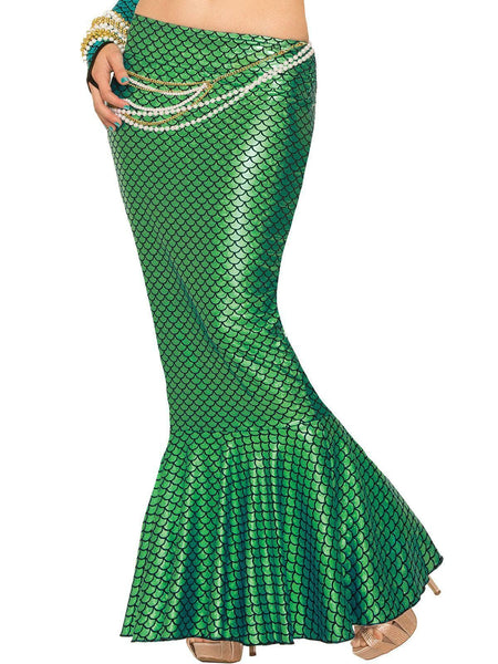Women's Green Mermaid Fin Skirt