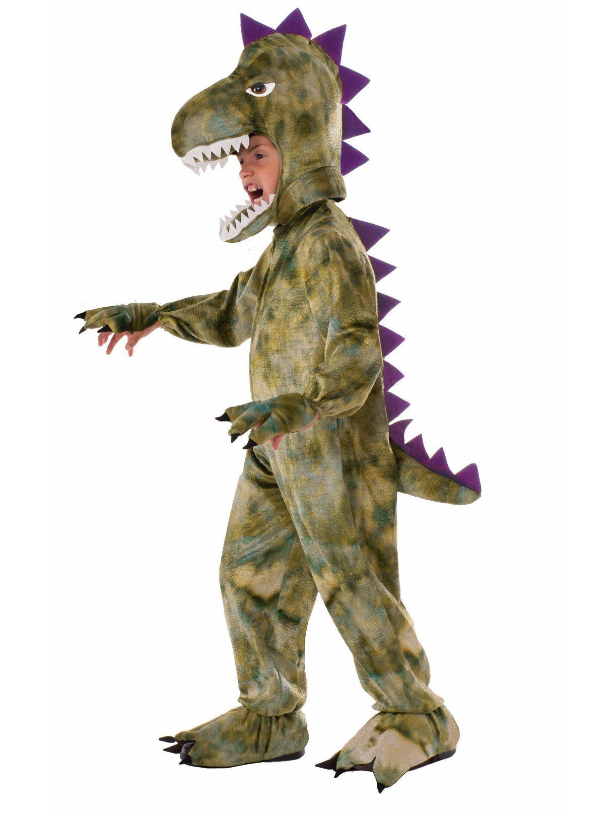 Boys' Green Spiked Dinosaur Costume - costumes.com