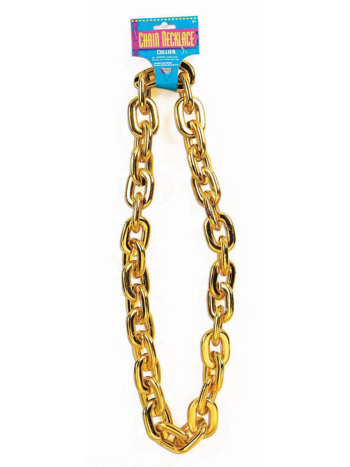 Adult Gold Jumbo Link Chain Necklace - costumes.com