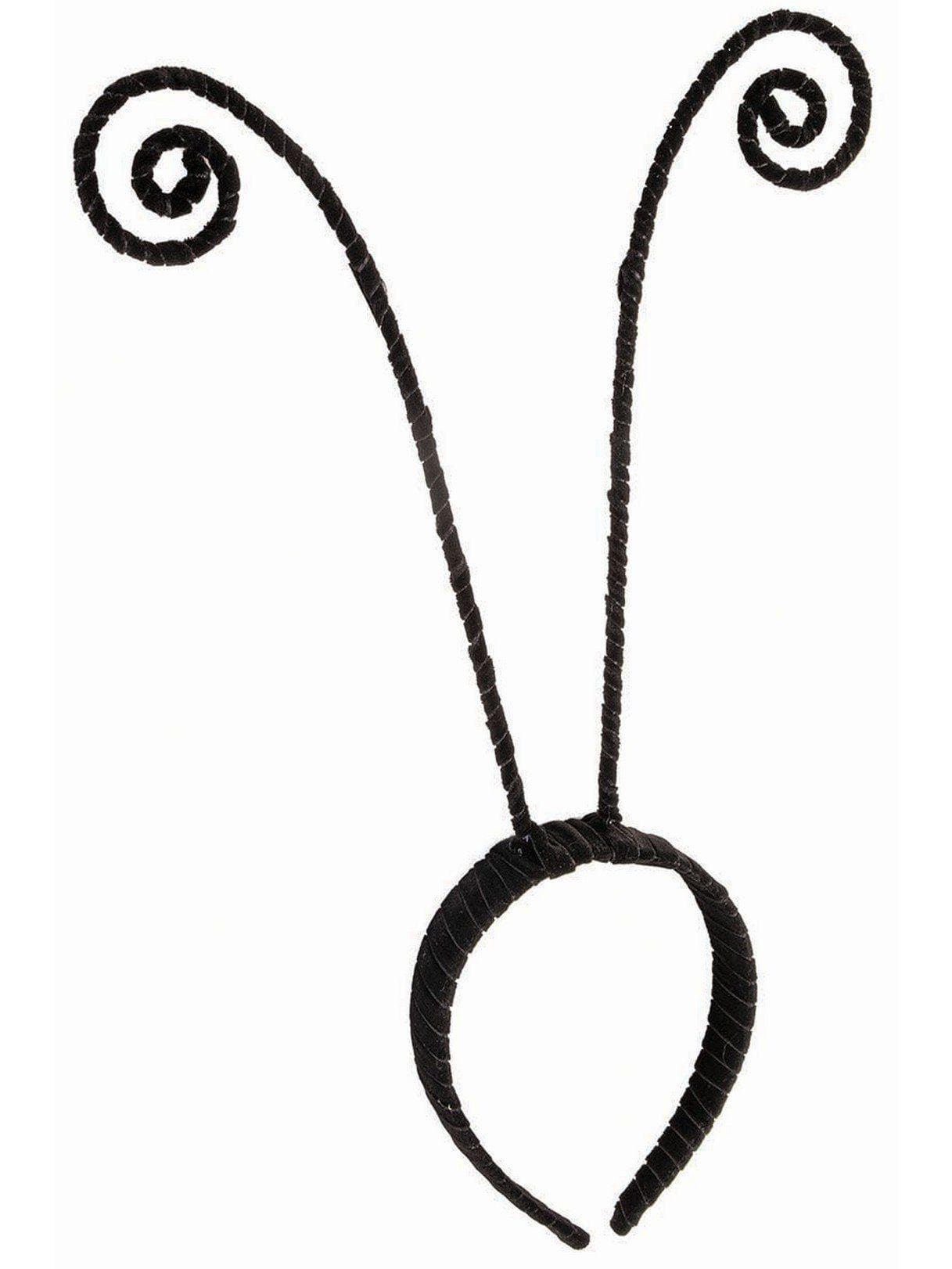 Adult Black Swirl Butterfly Antenna Headband - costumes.com