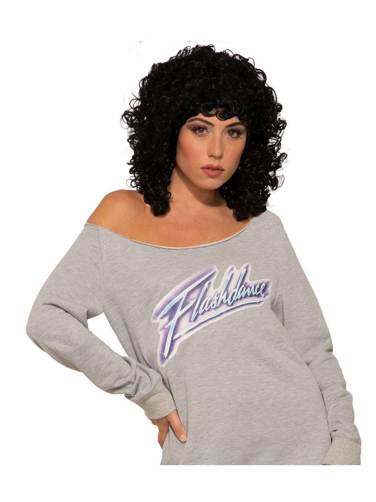 Women's Dark Brown Flashdance Wig - costumes.com