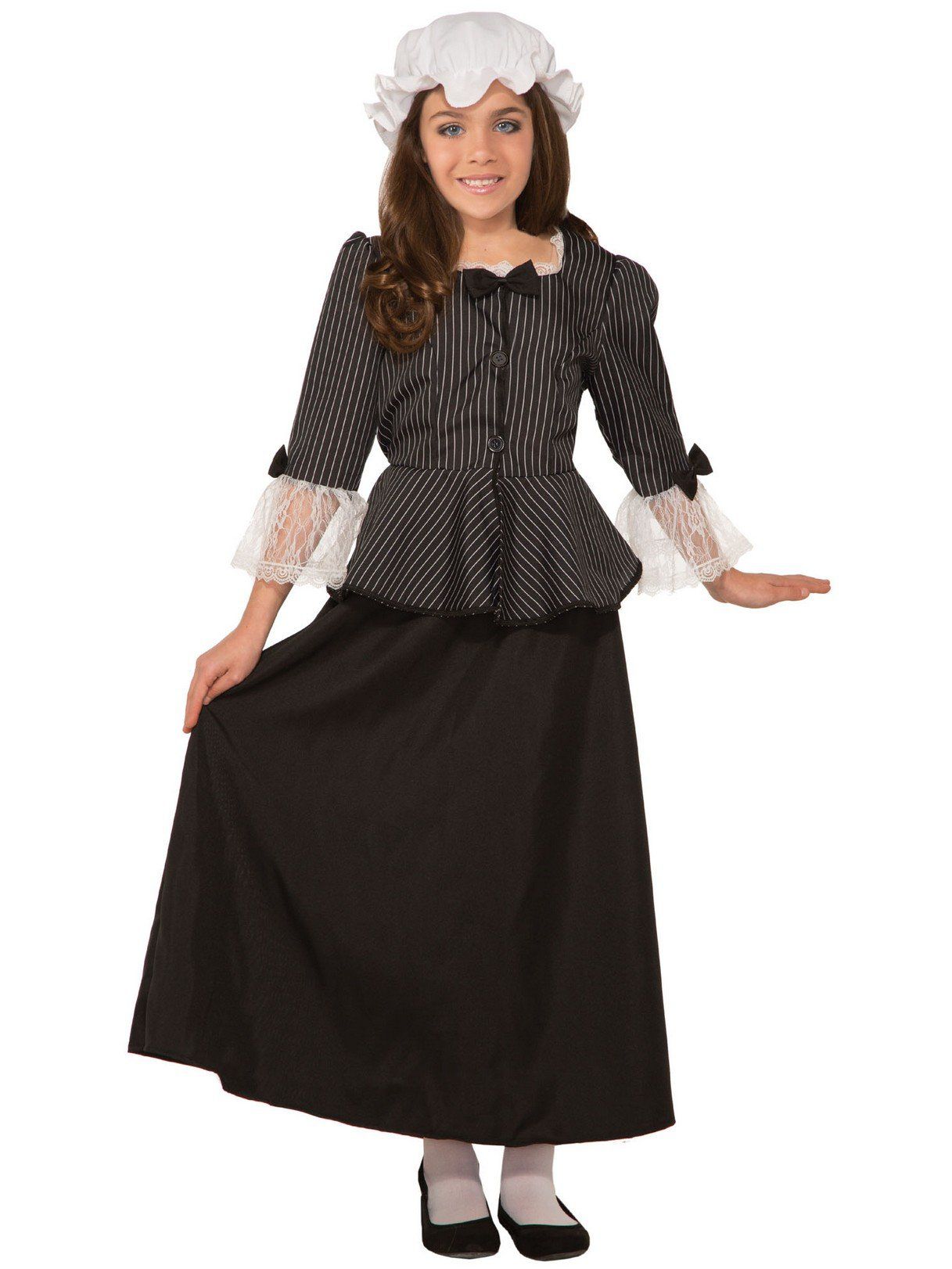 Girls' Colonial Martha Washington Costume - costumes.com
