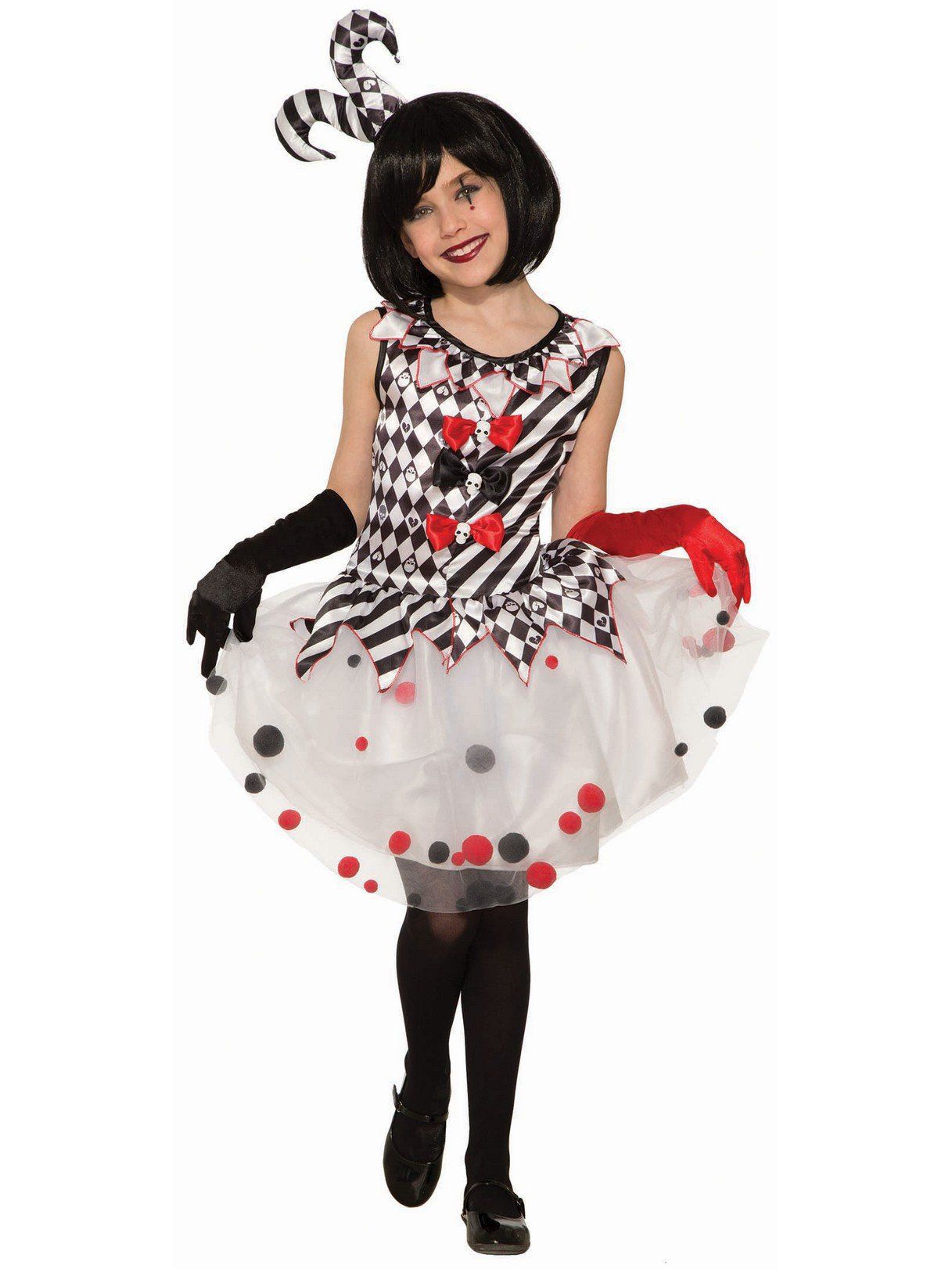 Kid's Harlequin Clown Costume - costumes.com