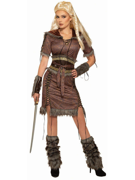 Women's Lace Up Viking Princess Costume